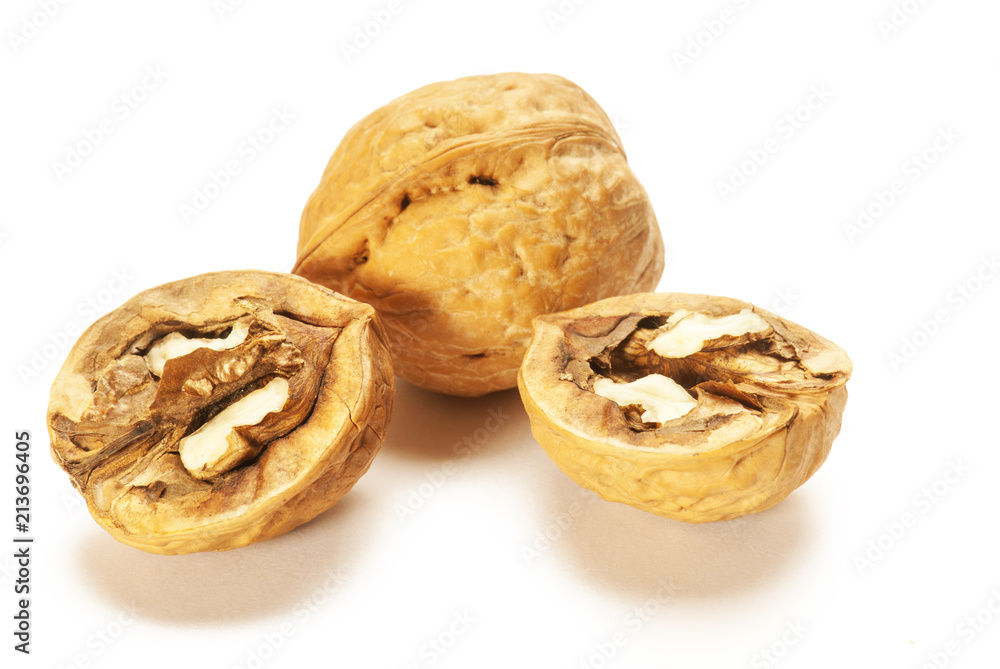 Walnuts isolated on white background Walnuts isolated on white background