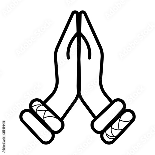 Hand beg icon
