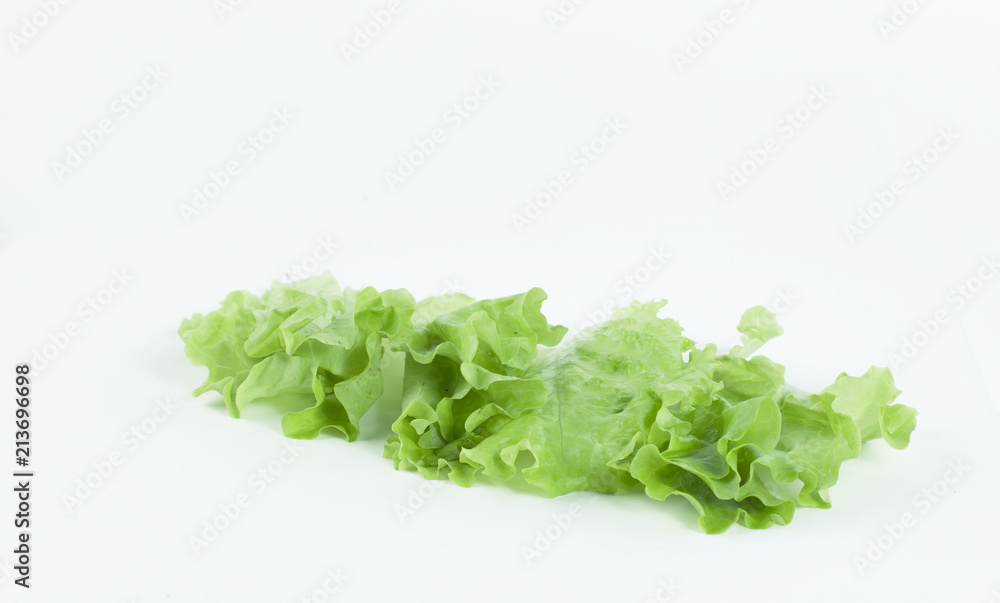 Salad leaf. Lettuce isolated on white background. Salad leaf. Lettuce isolated on white background.