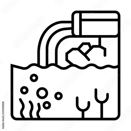 wastewater icon vector