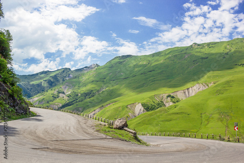 mountain winding road, beautiful landscape