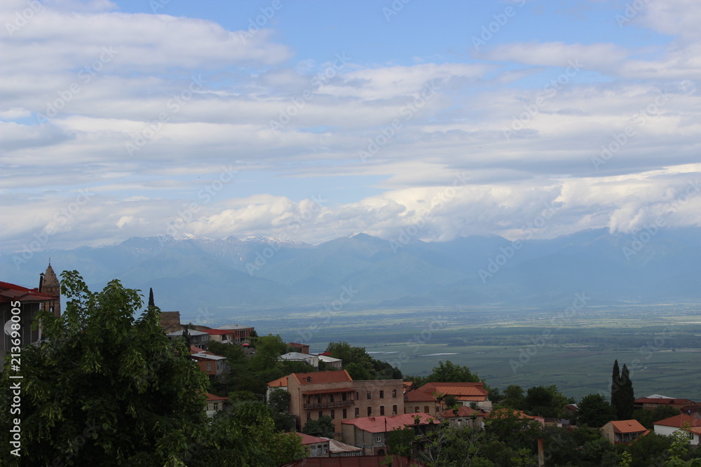 View over kakheti, georgia