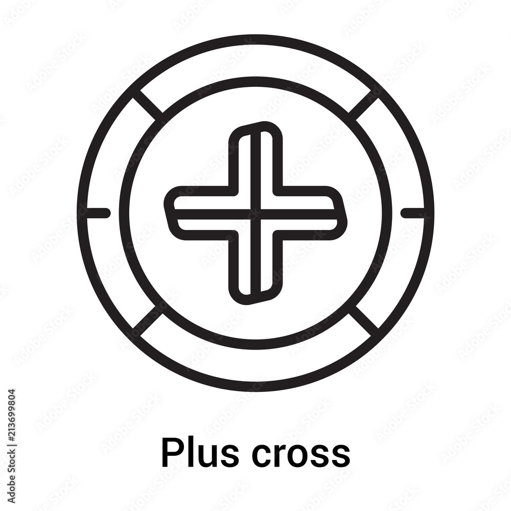 Plus cross signal in a square icon vector sign and symbol isolated on white background, Plus cross signal in a square logo concept Plus cross signal in a square icon vector sign and symbol isolated on white background, Plus cross signal in a square logo concept