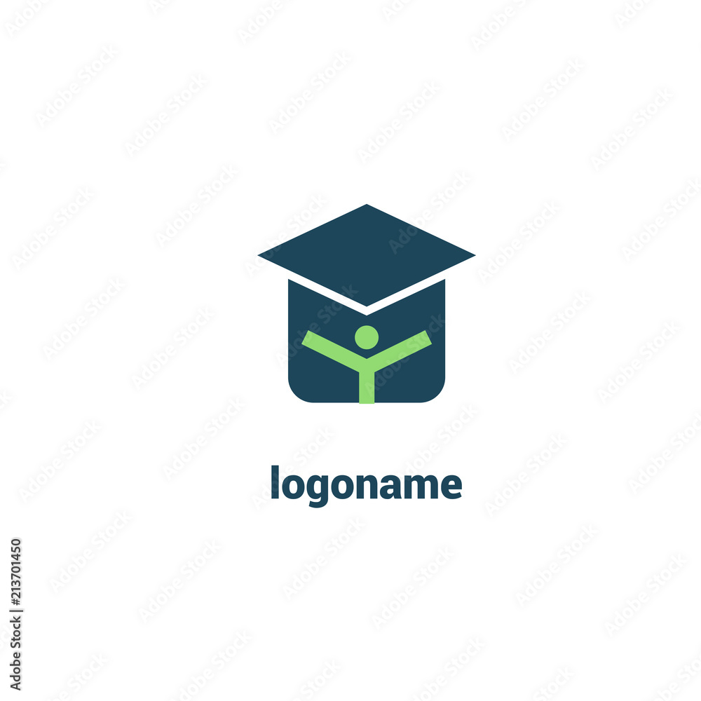 Abstract education logo icon vector design. College, school, university vector logo Abstract education logo icon vector design. College, school, university vector logo