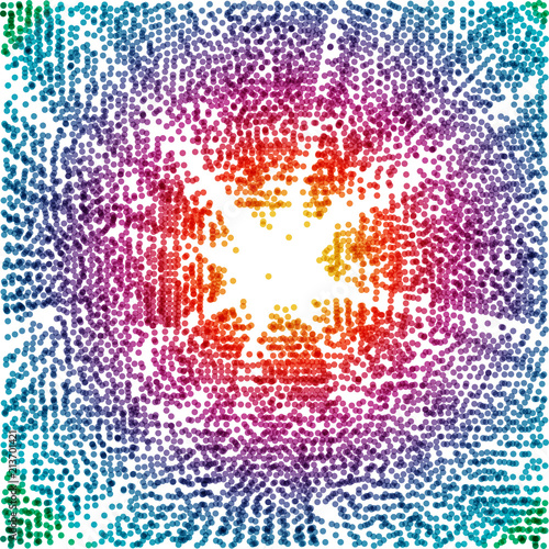 Abstract colorful mottled energetic background.