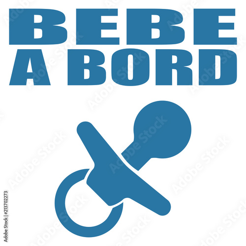 Logo bébé à bord.