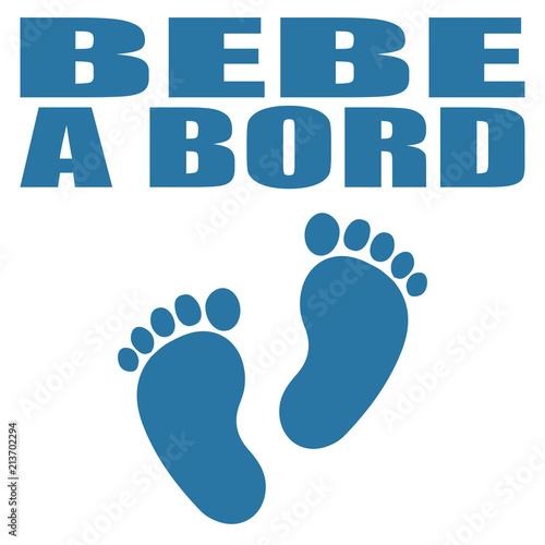 Logo bébé à bord.