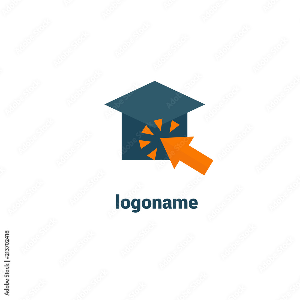 Abstract education logo icon vector design. College, school, university vector logo Abstract education logo icon vector design. College, school, university vector logo