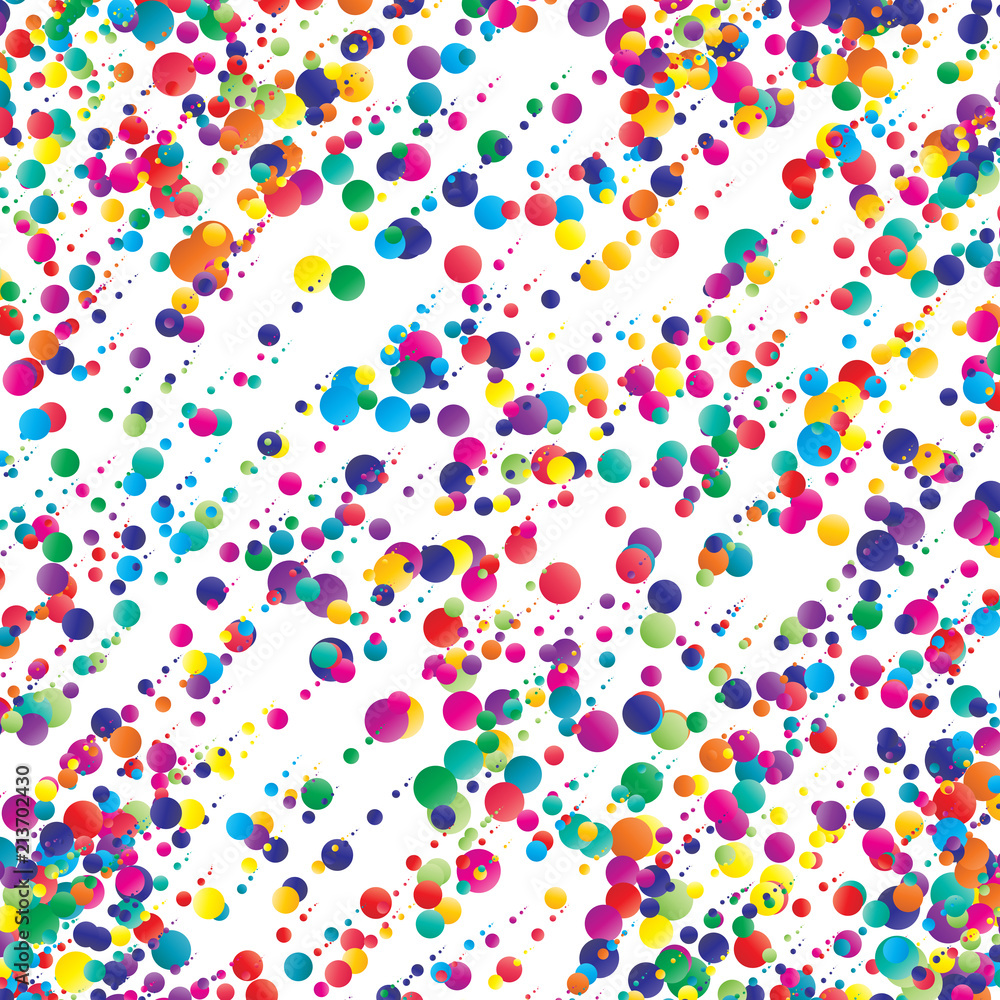 Obraz premium Dotted color lines abstract vector background.