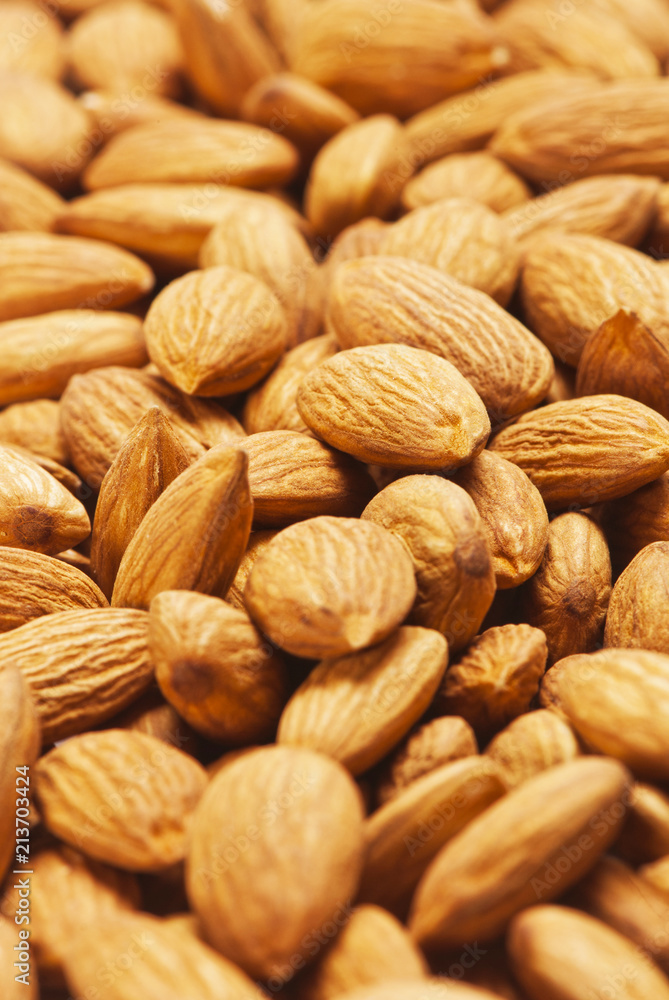 Fototapeta premium Almonds in group