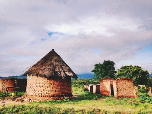 Hut in rural Zimbabwe