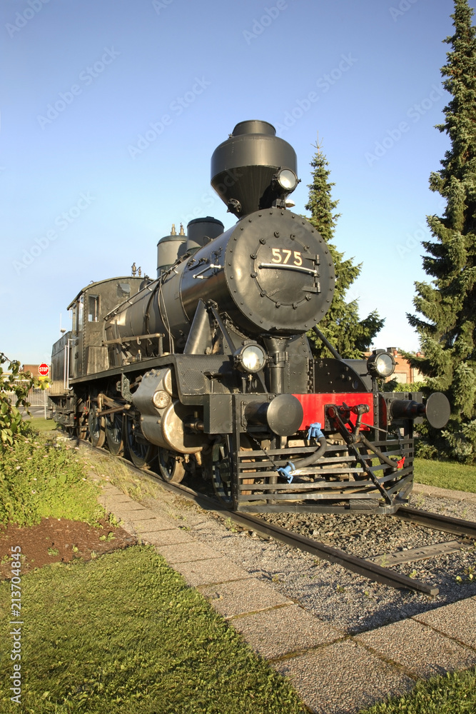 Fototapeta premium Locomotive in Tampere. Finland