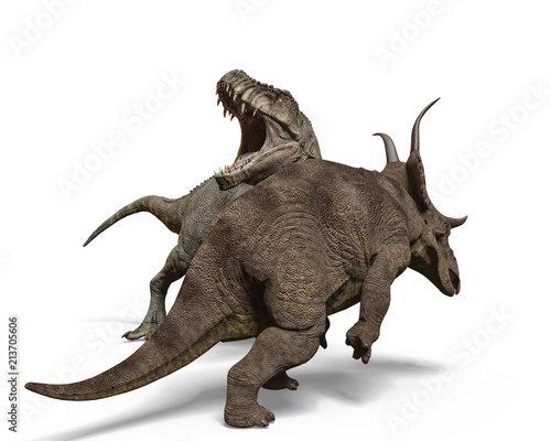 t-rex vs diabloceratops photo