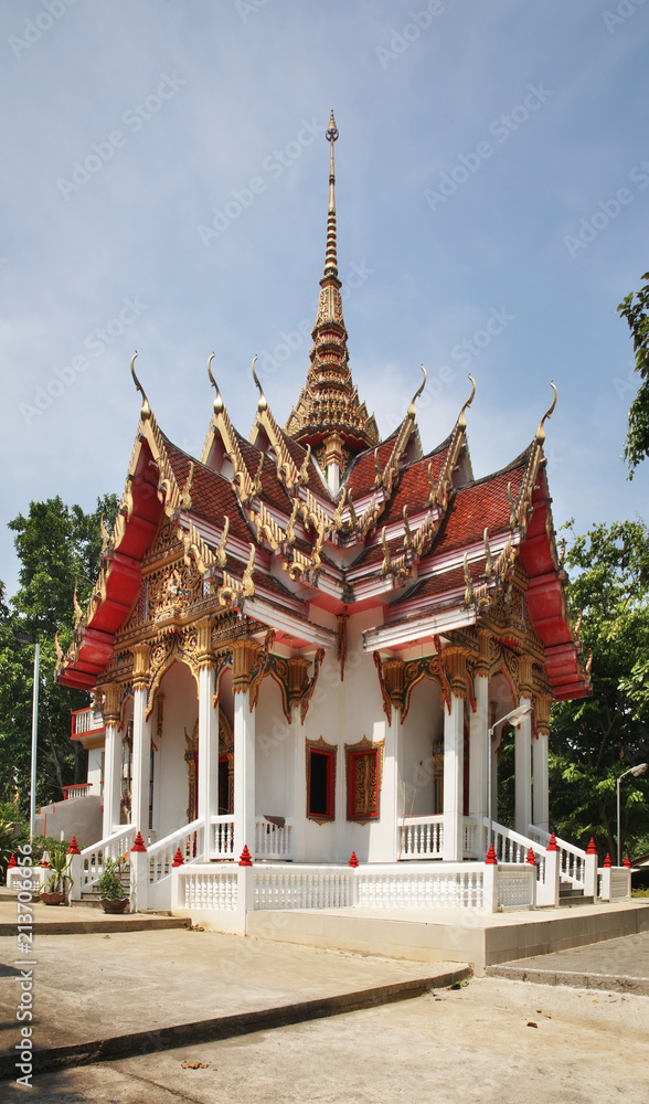 Wat Ket Ho or Wat Anuphat Kritdaram temple in Kathu. Phuket province. Thailand