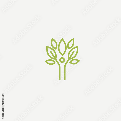Abstract nature logo icon vector design. healthy food, ecology, spa, business, diet vector logo