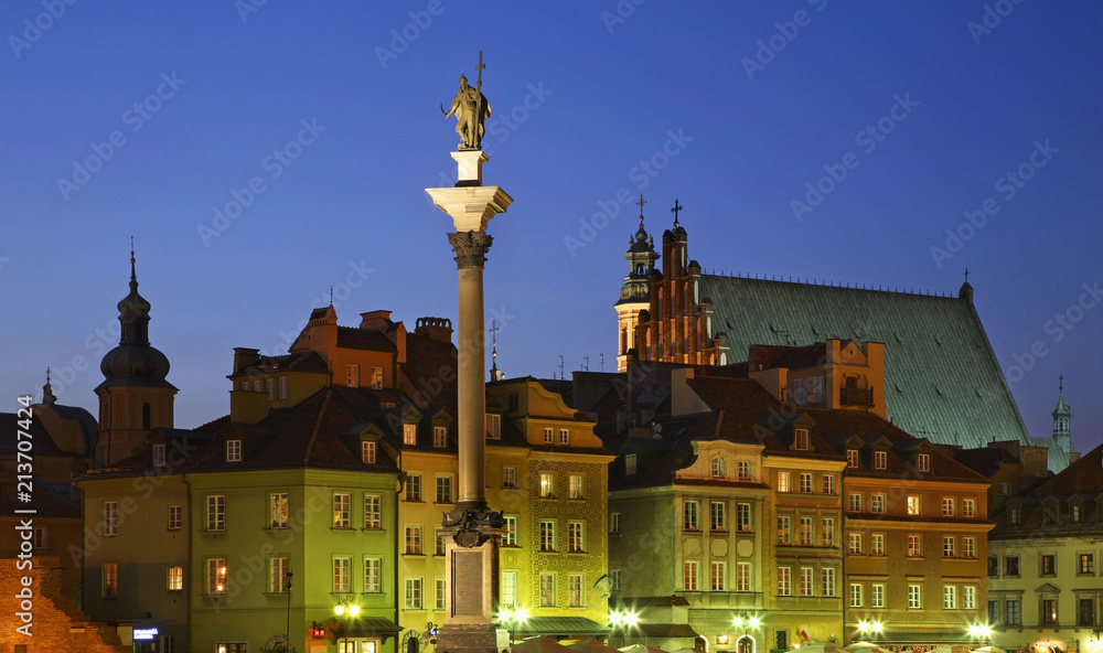 Obraz premium Castle square in Warsaw. Poland