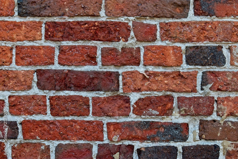 Obraz premium Old red brick wall