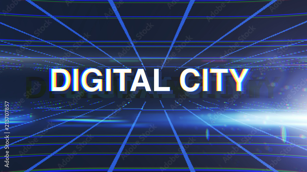 digital city background