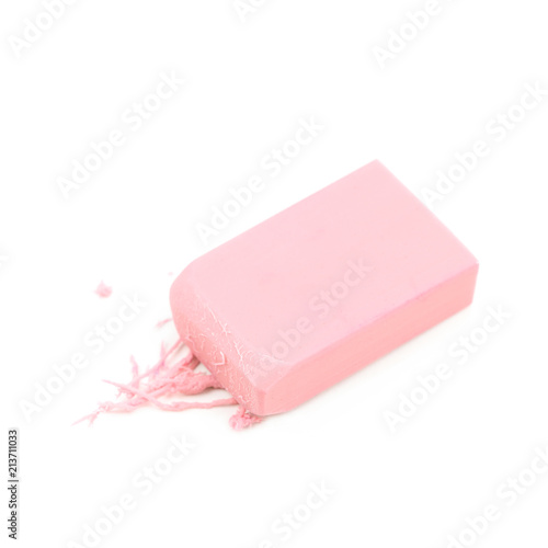 Rubber eraser isolated