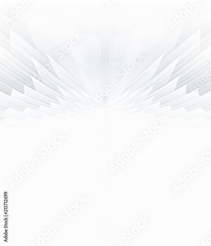 Abstract black & white lines perspective background.