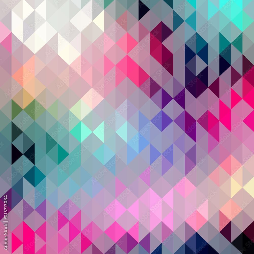 Obraz premium Pastel colors triangle shapes abstract vector background.