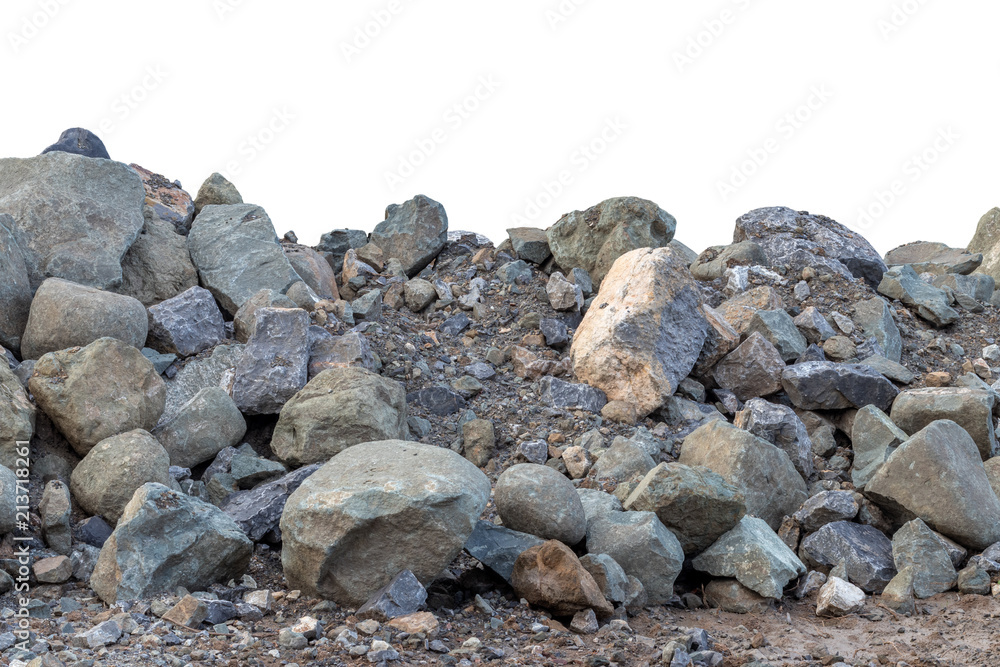 Close-up shots of large granite piles. Close-up shots of large granite piles.