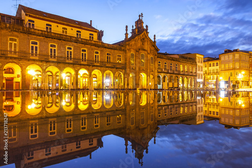 Fényképezés Arcada (or Largo da Arcada) on Republic Square in Braga, Portugal