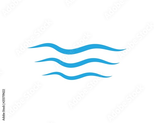 Wallpaper Mural Water Wave symbol and icon Logo Template Torontodigital.ca