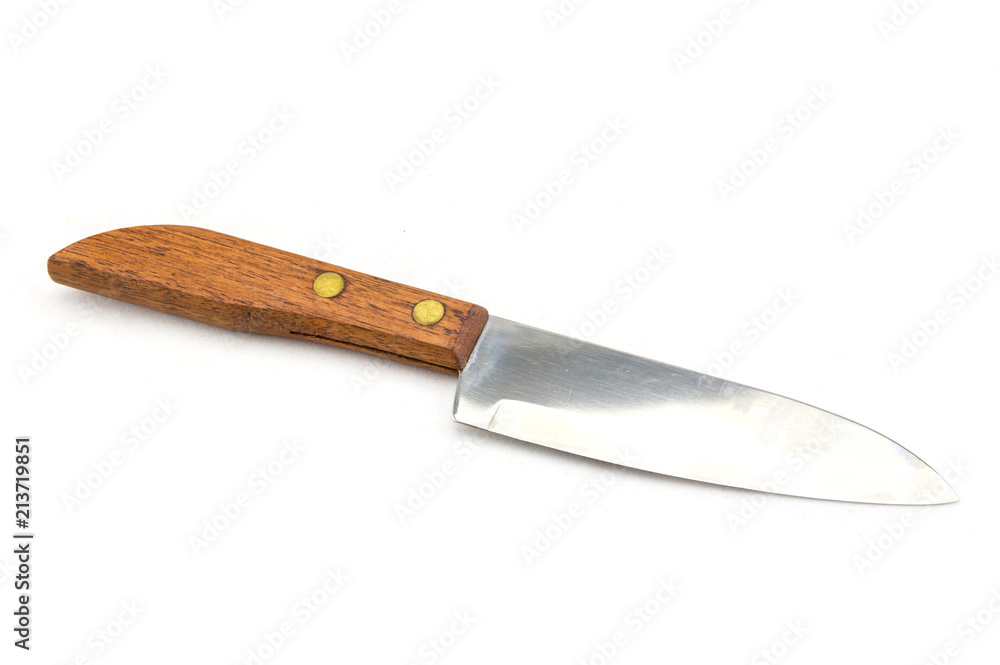 Knife on white background