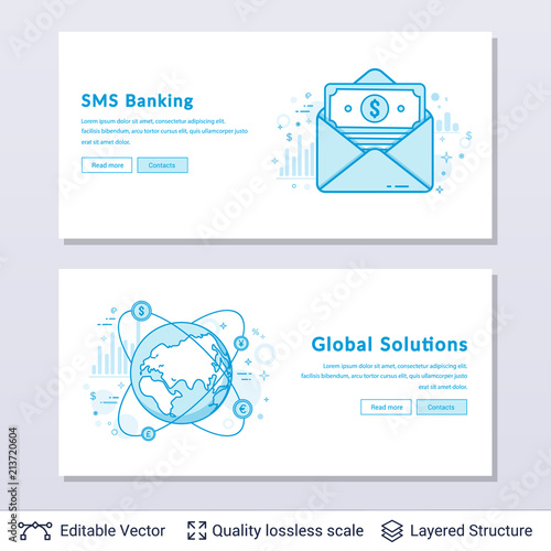 Globe and message symbols.