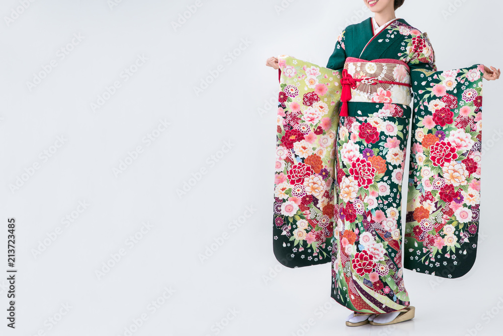 成人式の振袖を着た歳の可愛い女の子 Stock 写真 Adobe Stock
