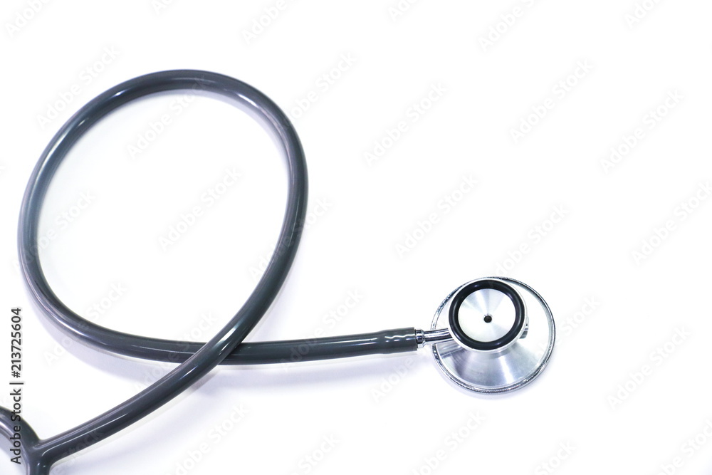 Silver stethoscope. Stethoscope check heart .Stethoscope show good health and caring concept. Silver stethoscope. Stethoscope check heart .Stethoscope show good health and caring concept.