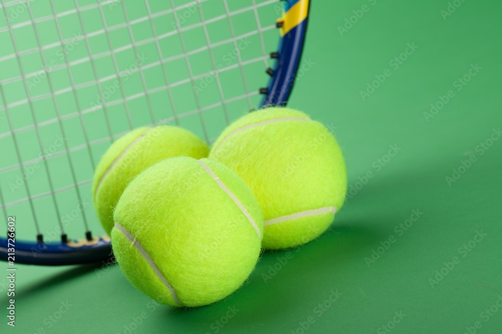 Tennis Racket and Balls