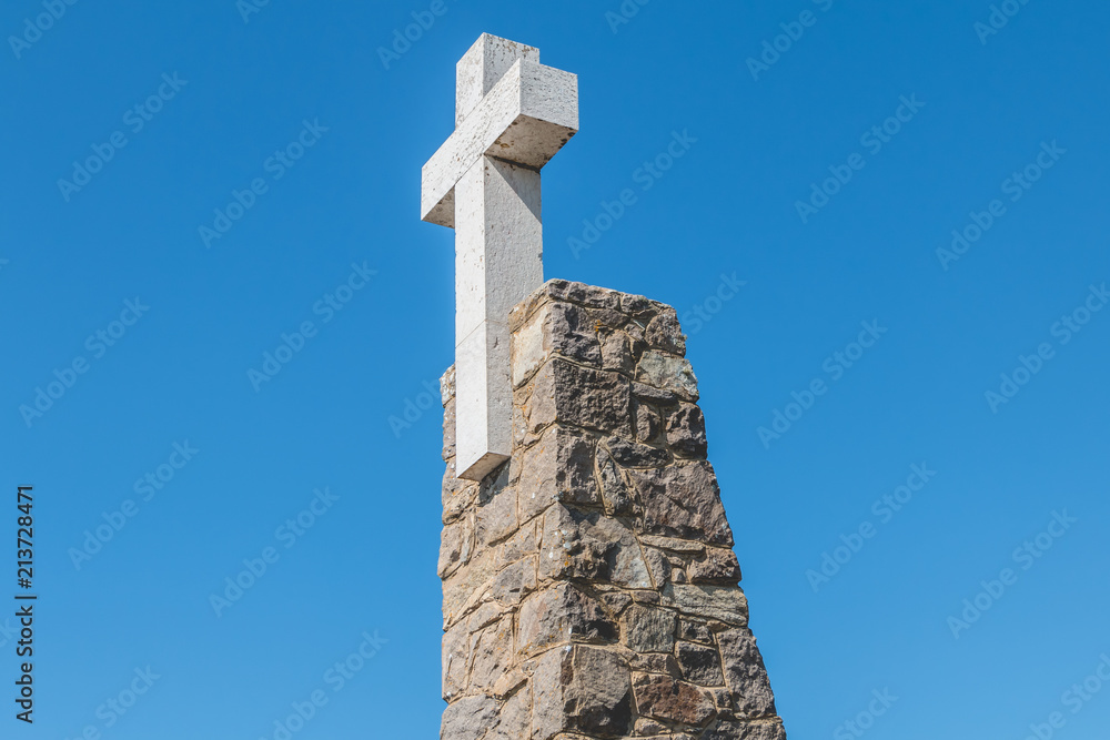 architectural detail of the Cabo da Roca cross in Portugal architectural detail of the Cabo da Roca cross in Portugal