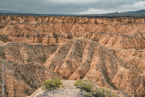 Zhabyr Canyon Yellow canyon in National park Charyn, Kazakhstan photo