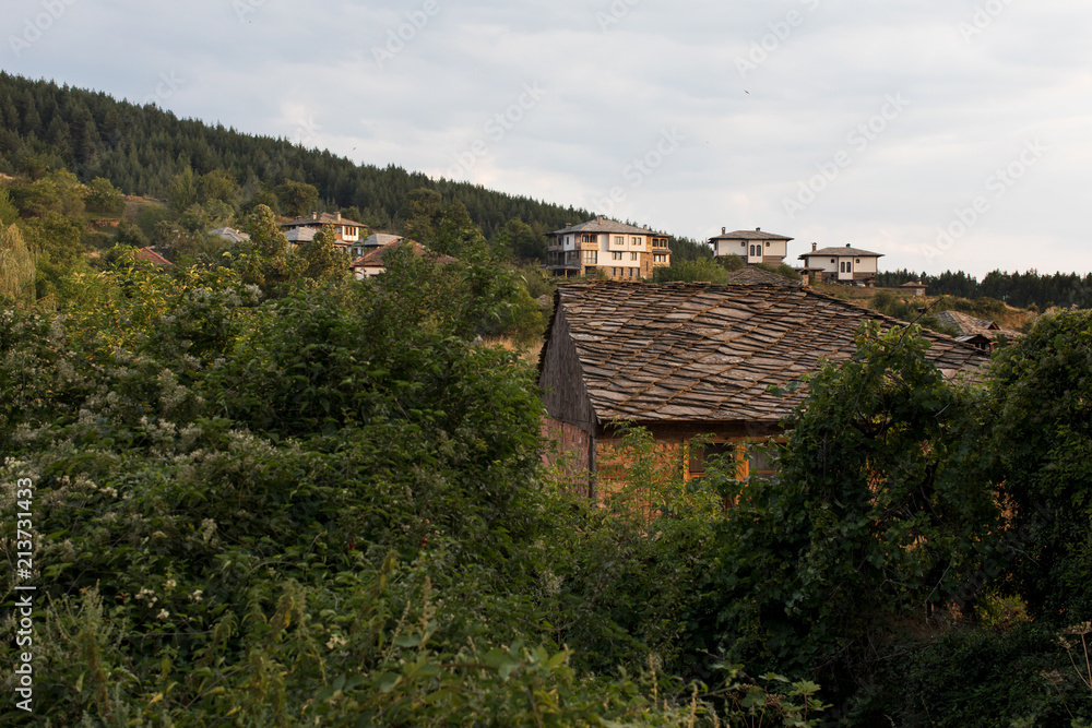 Traditional old Bulgarian houses in Leshten (architectural sanctuary), Bulgaria Traditional old Bulgarian houses in Leshten (architectural sanctuary), Bulgaria