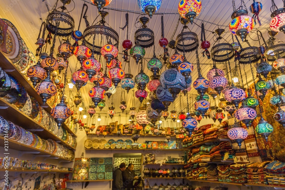 Hanging Lamps in a Shop Hanging Lamps in a Shop