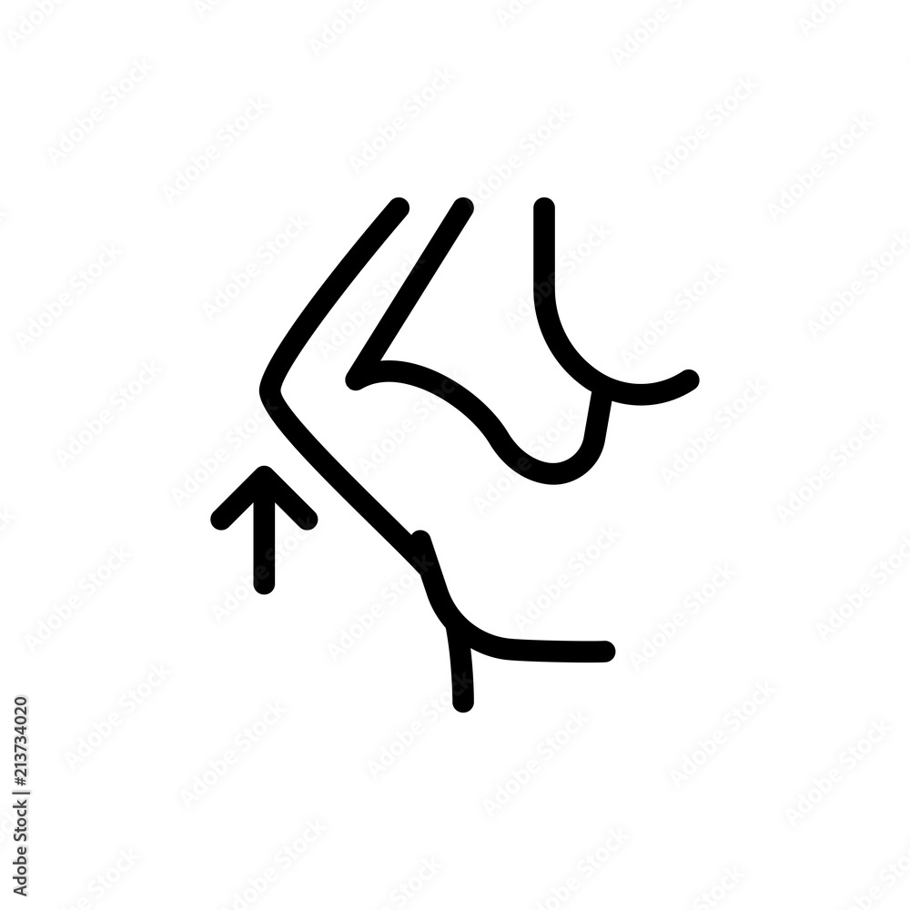 Fototapeta premium elbow icon vector illustration