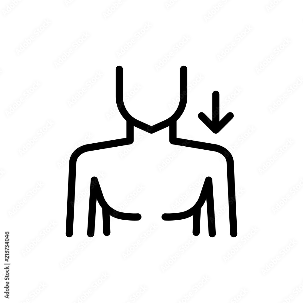 shoulder icon vector illustration shoulder icon vector illustration