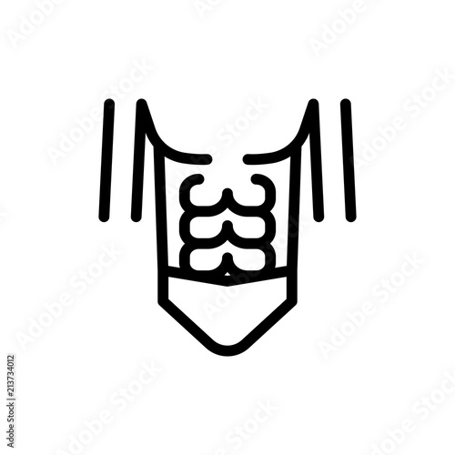 abdomen icon vector illustration