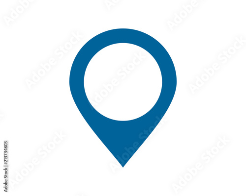 Free Download blue marker path pin locator image vector icon logo symbol - GFXLoad