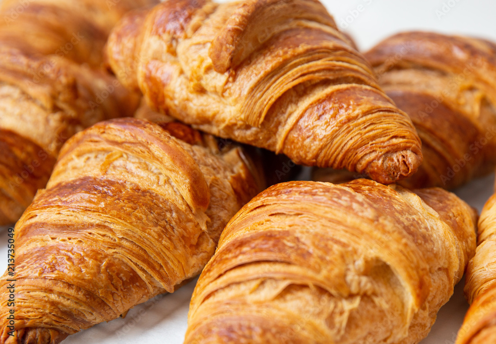 Close up of Fresh Baked Croissants