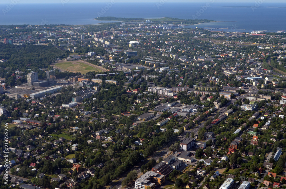 Tallinn. View from the airliner
