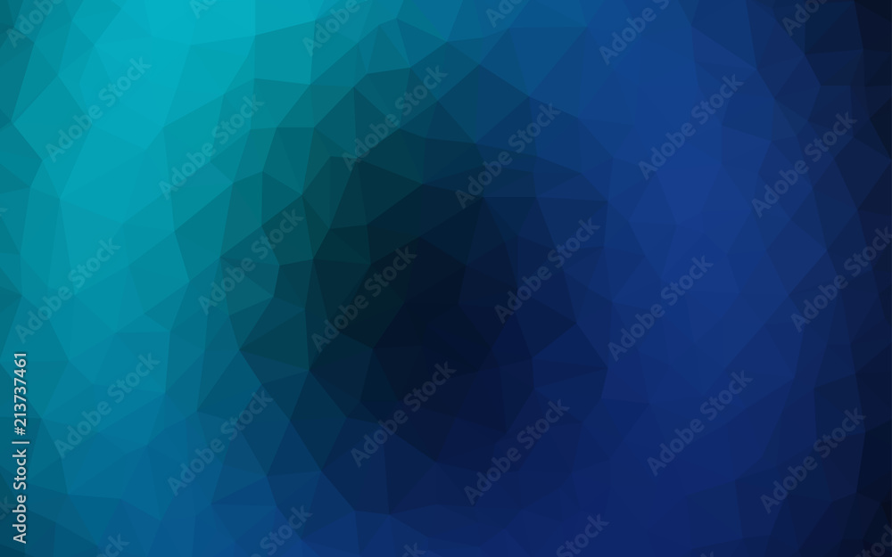 Dark Blue, Green vector triangle mosaic cover.