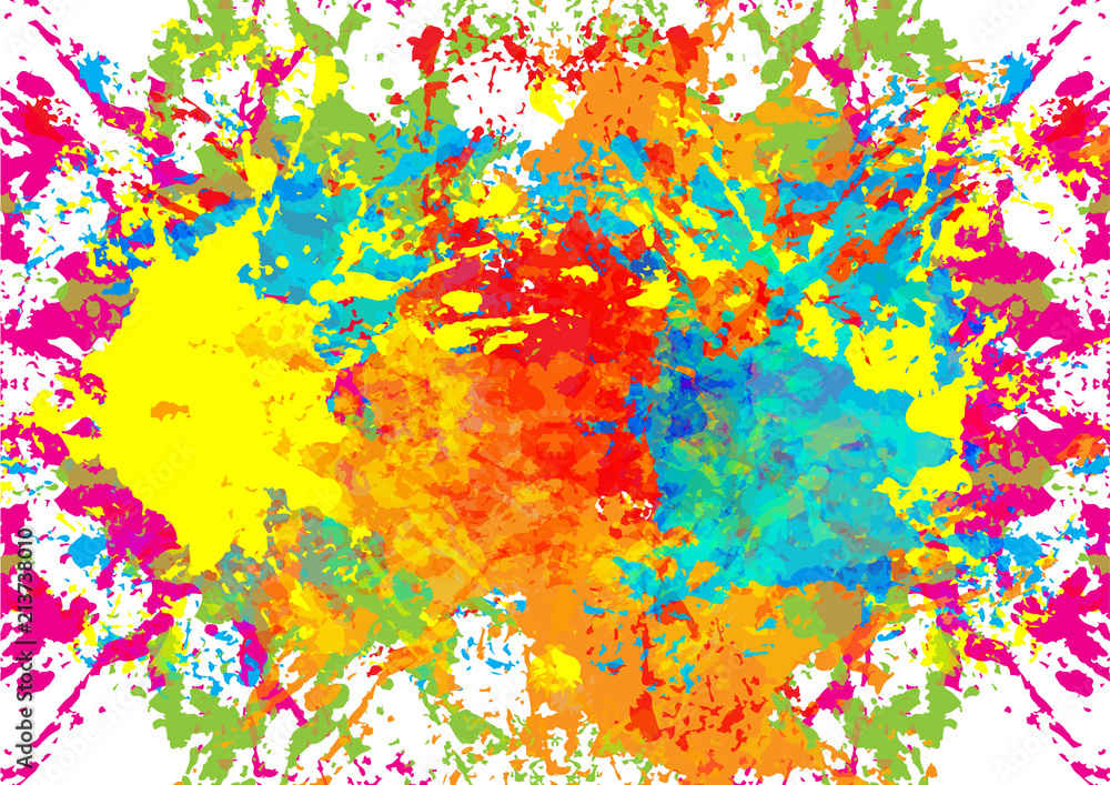 Obraz premium abstract splatter color design background. illustration vector design