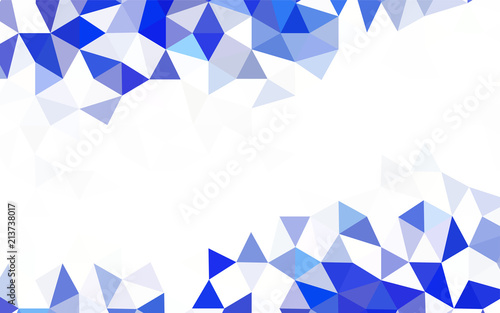 Light Blue  Green vector shining triangular layout.