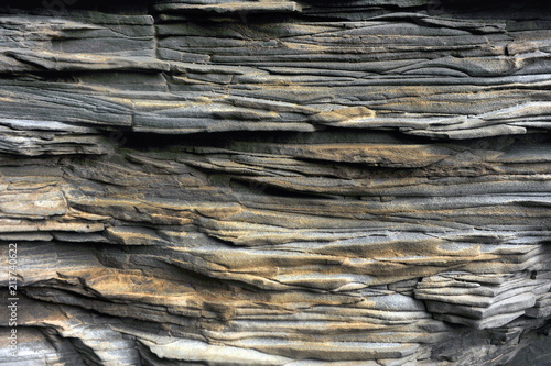 The texture of the basalt stone on the Black Beach in Iceland © Oleksandr Umanskyi