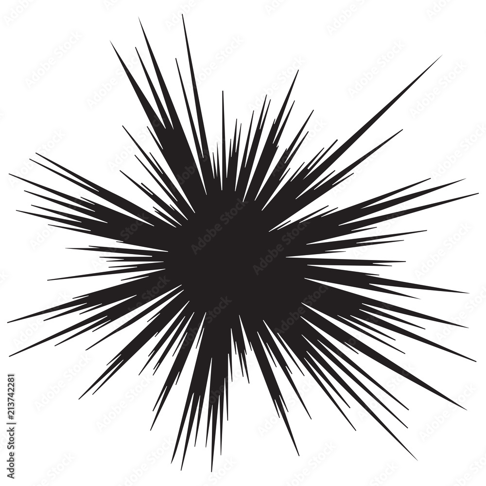 Obraz premium Comic speed lines background