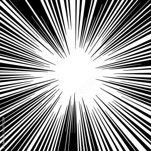 Comic speed lines background