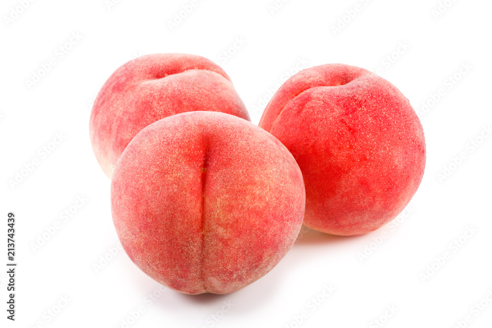 Japan Peaches isolated on white background Japan Peaches isolated on white background